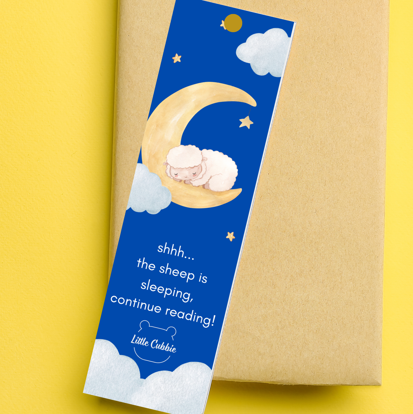 Sarah in the sky blue bookmark
