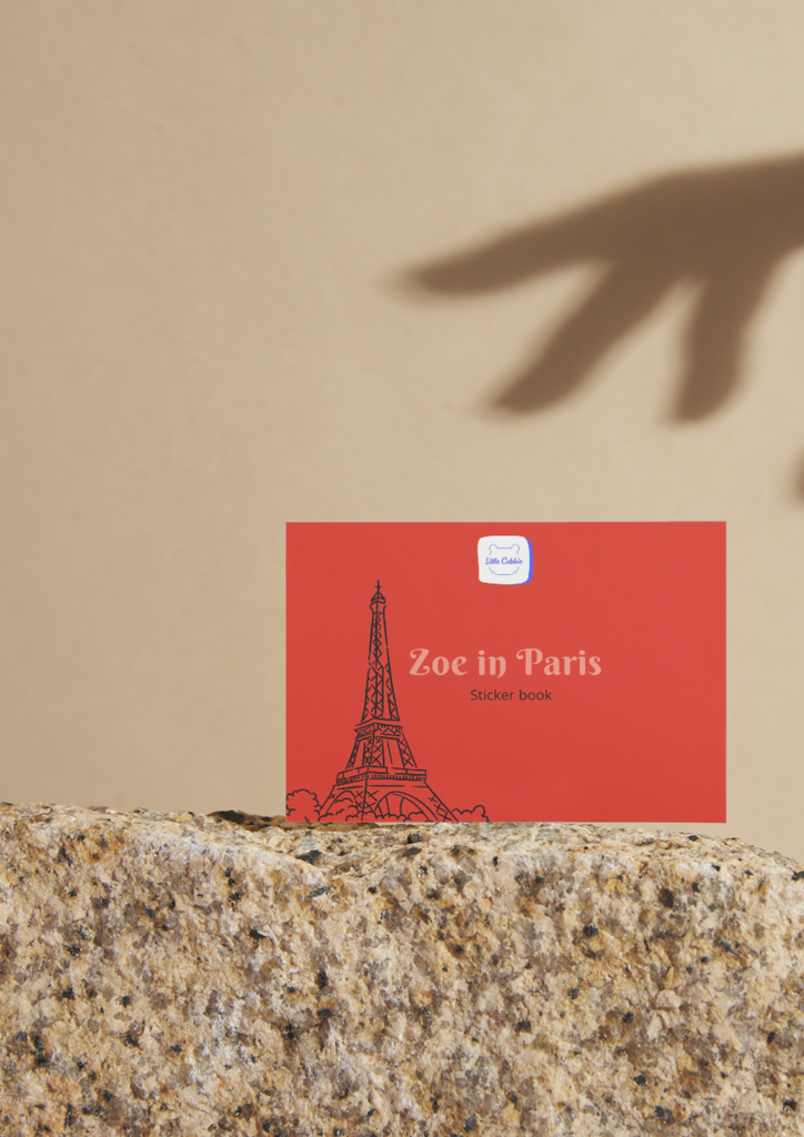 Zoe in Paris little cubbie sticker book 
