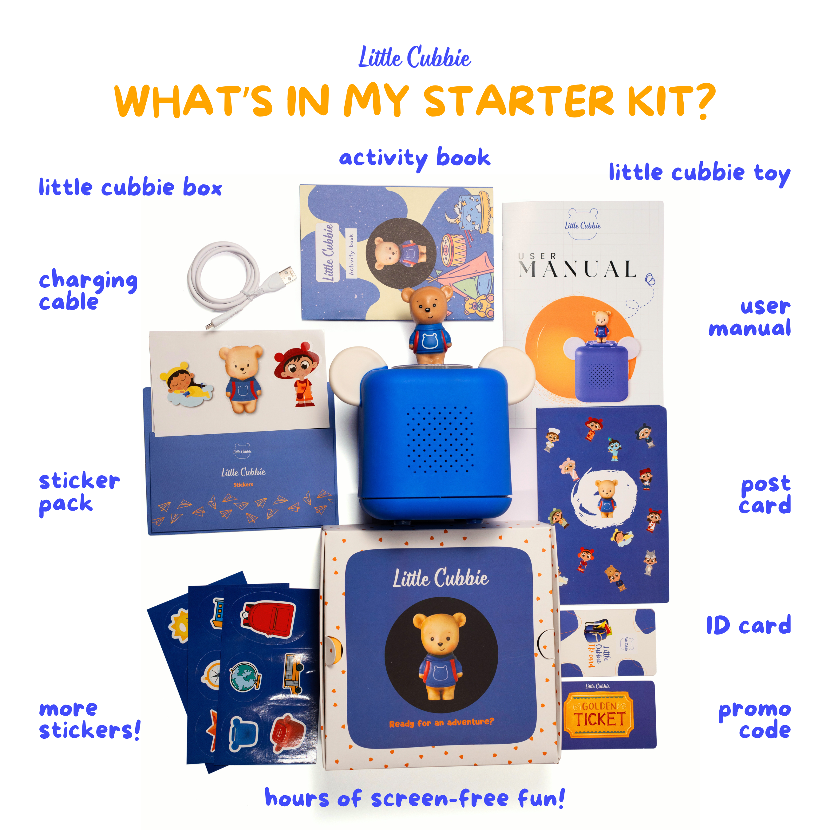 Ultimate Gift Set - Little Cubbie Box + 4 toy activity sets!
