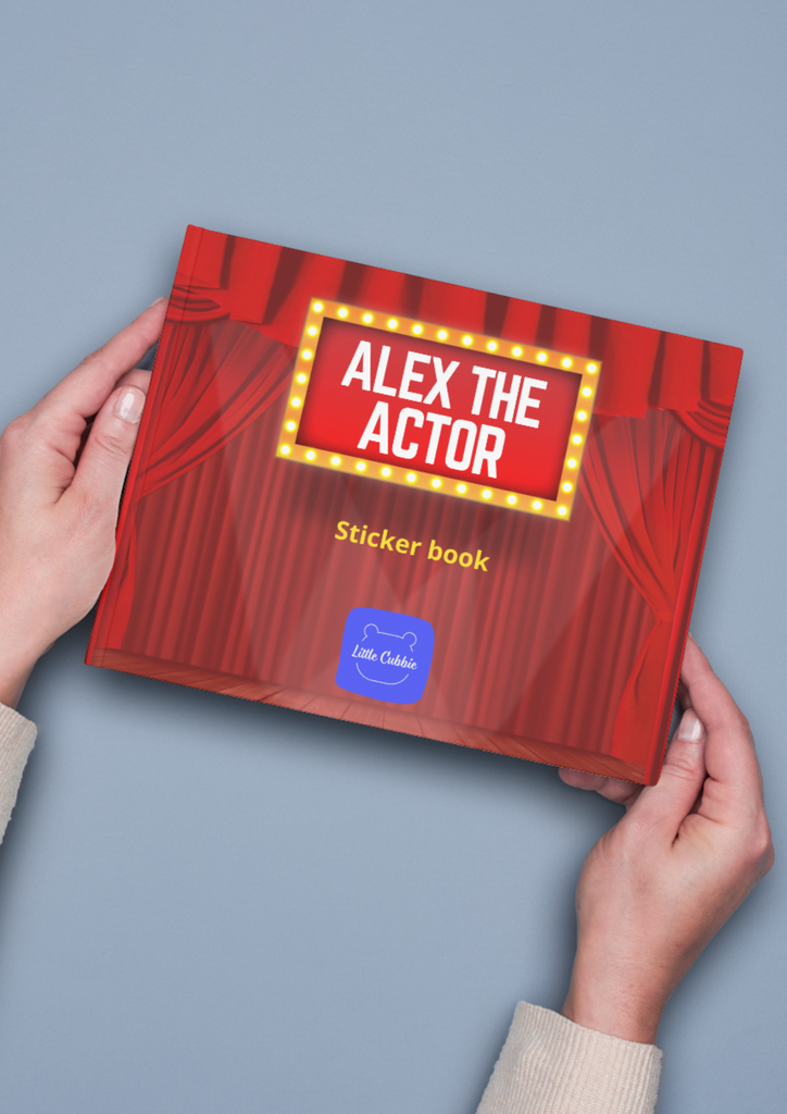 Alex the actor little cubbie sticker book
