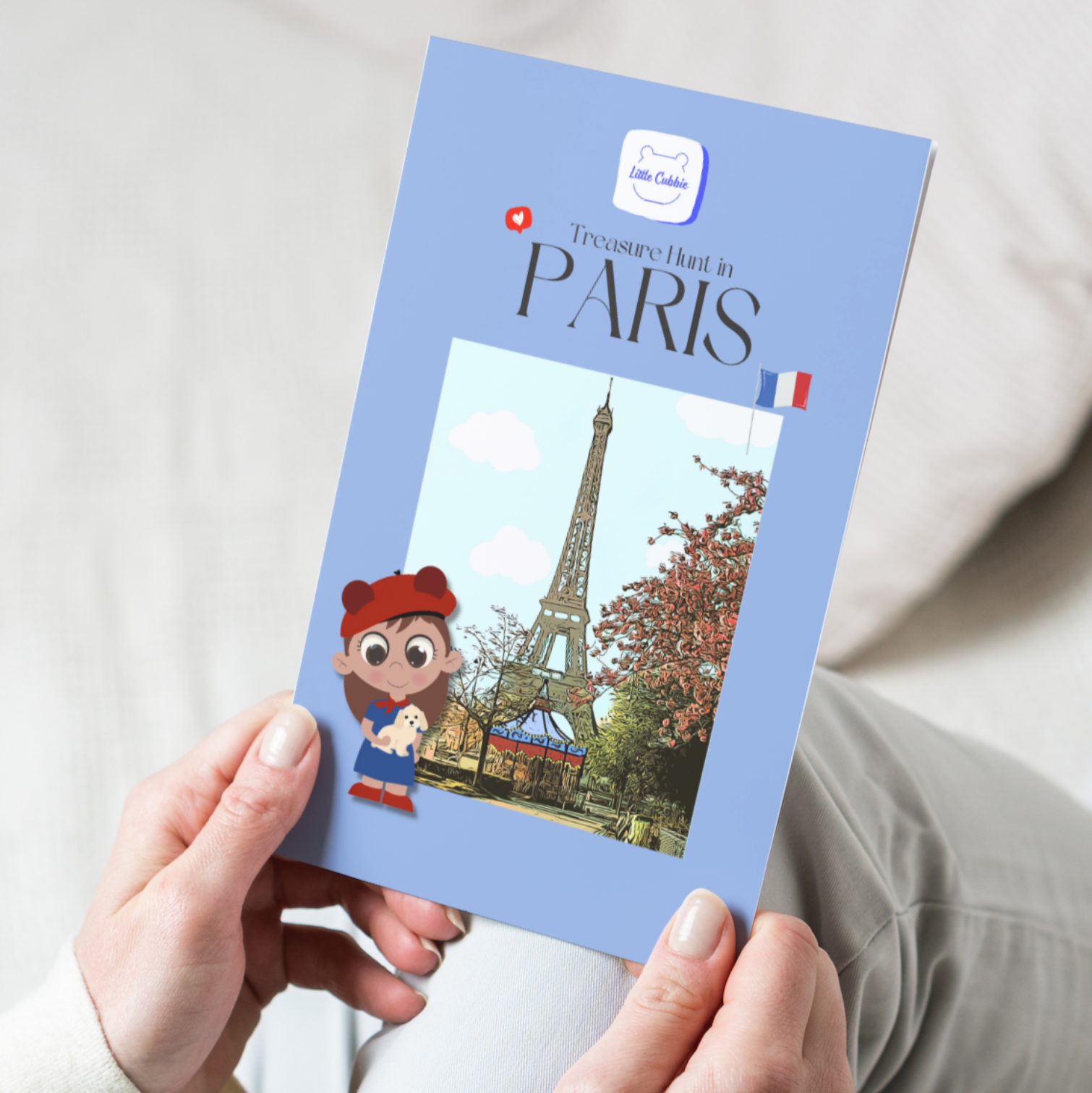 Zoe in Paris little cubbie booklet