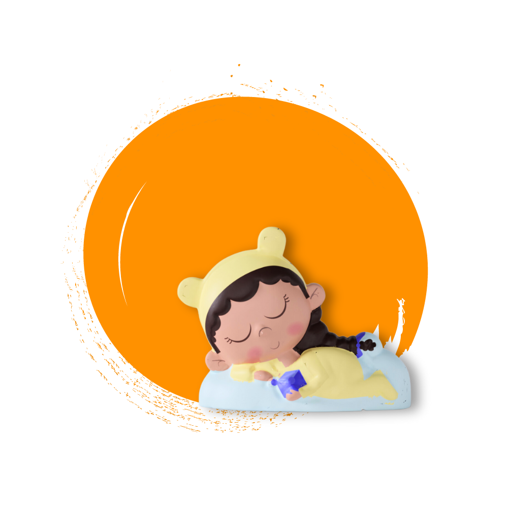 sarah in the sky orange background